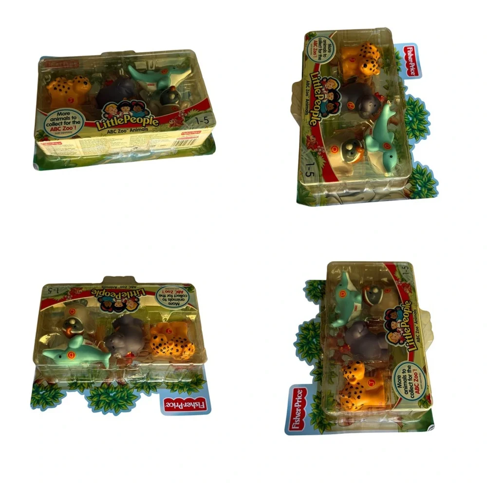 Fisher-Price Little People ABC Zoo Animals Set Mattel NIB Vintage #H4207